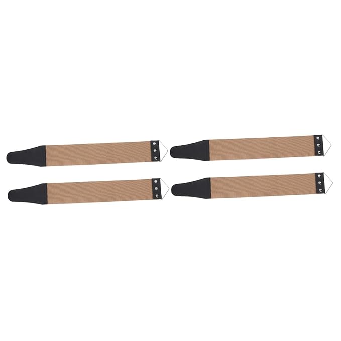 Angoily 4pcs Dual-sided Strop Sharpening Strap Shaving Tool for Manual Maintenance and Convenient Wall Hanging