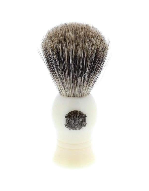 Vulfix 1000A Pure Badger Shaving Brush, Faux Ivory