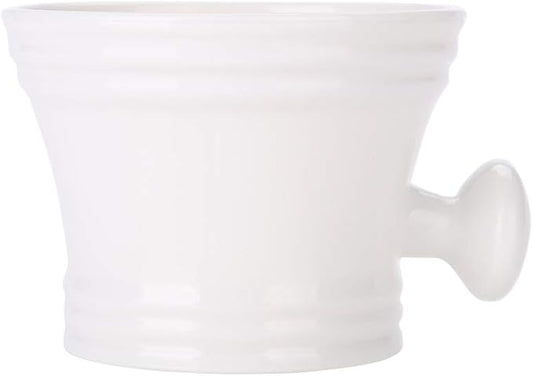 Plastic Shaving Soap Bowl Foam Shaving Soap Cream Bowl Men Shaving Bowl Shaving Mug Bowl for Cream (White)