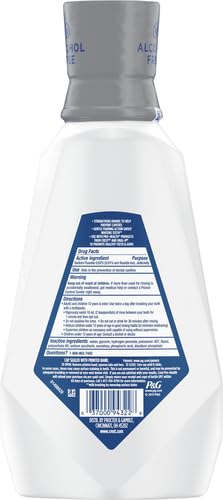 Crest Pro-Health Advanced Mouthwash, Extra Whitening, Energizing Mint | Alcohol Free | 946 mL | Pack of 2