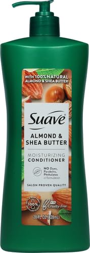 Suave Professionals Moisturizing Conditioner for Dry Hair Almond and Shea Butter Paraben-free and Dye-free Deep Hair 28 oz