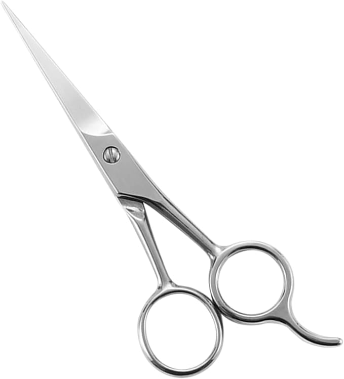 NOLITOY 2pcs Men Stainless Steel Beard Scissors Hairdressing Scissors Mustache Trimmer Compact Beard Care Tool for Male Friends