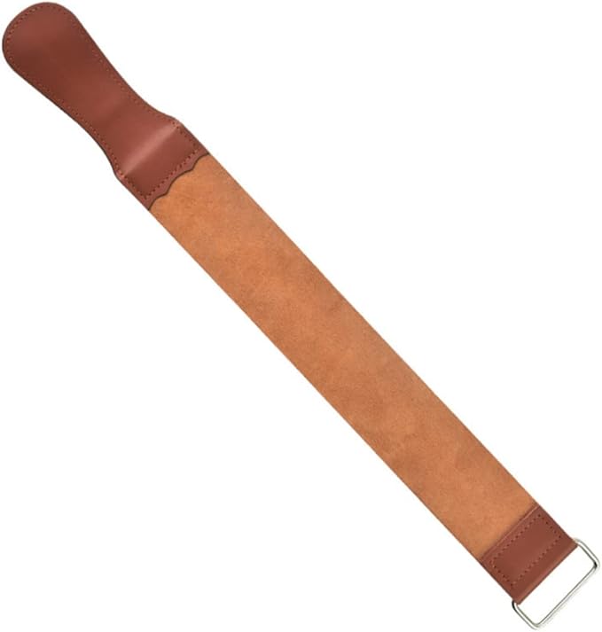 Straight Razor Strop Tool Dual Sided Artificial Leather Sharpening Strap for Home Use Manual Shaver Maintenance Father Day for Barbers and Shaving Enthusiasts