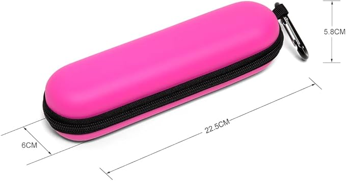 Nincha EVA Electric Toothbrush Case - Durable Hard Shell Travel Case with Mesh Pocket - Fits Most Powered Toothbrush Products (Pink)