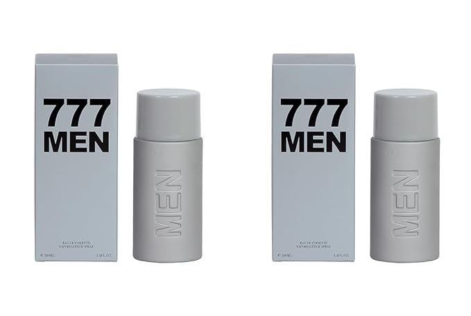 EBC-Collection, 777 MEN SILVER Perfume for Men, 2 pack, 6.8oz/200ml