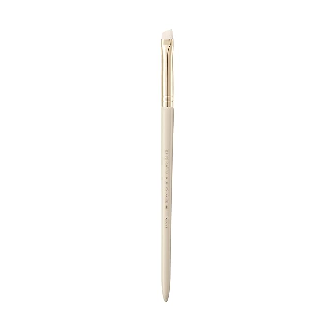 Bisque Series Angled Brow Brush for Filling Defining Brows with Powder Painted Birch Handle with Soft Nylon Bristles MJ913