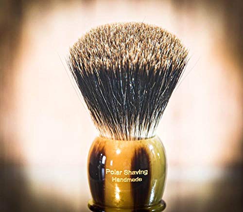 Frank shaving Vintage Brown badger hair shaving brush knot size 24mm
