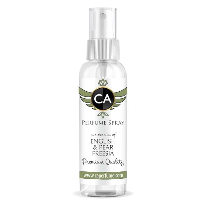CA Perfume Eco Refill Impression of English Pear & Freesia For Women & Men EDP Perfume Concentrated Long Lasting Eau de Parfum Spray Refillable Atomizer Bottle 2 Fl Oz/60ml-X1