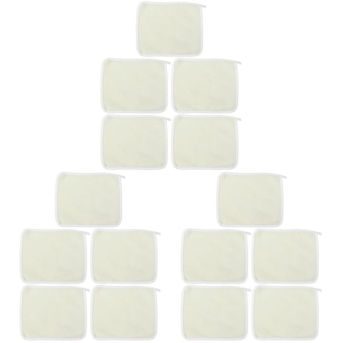 Healifty 15pcs Exfoliating Wash Cloth for Skin Care Bath Cloths Quick Drying for Exfoliating Dead Skin and Daily Use Shower