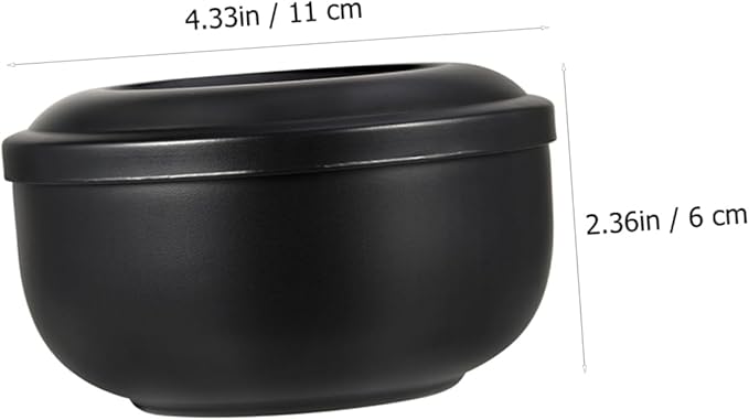 LIFKOME 1pc Rustproof Shaving Soap Bowl Lid Bubbling Container for Shave Men's Foaming Lid Bowl Home Use Shaving Tool