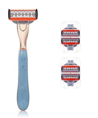Men's 5-Blade Cartridge Razor System with Trimmer + 4 Extra Cartridges