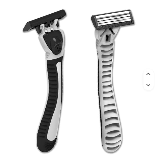 Disposable Razor, 3‑Blade Shaver with Lubrication Strip, 20 Refill Cartridges + 1 Handle, Smooth Shaving, Generic