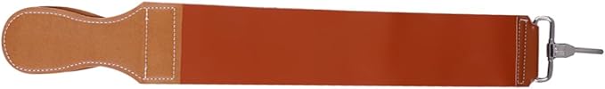 NOLITOY Leather and Canvas Razor Strop Durable Double-layer Sharpening Strap for Smooth Shaving Blades for Barbers and Home Use Hanging Buckle