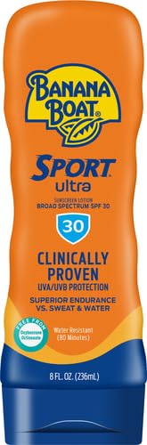 Banana Boat Sunscreen Lotion, SPF 30 | Sport Ultra | Water Resistant | 8oz | Oxybenzone Free