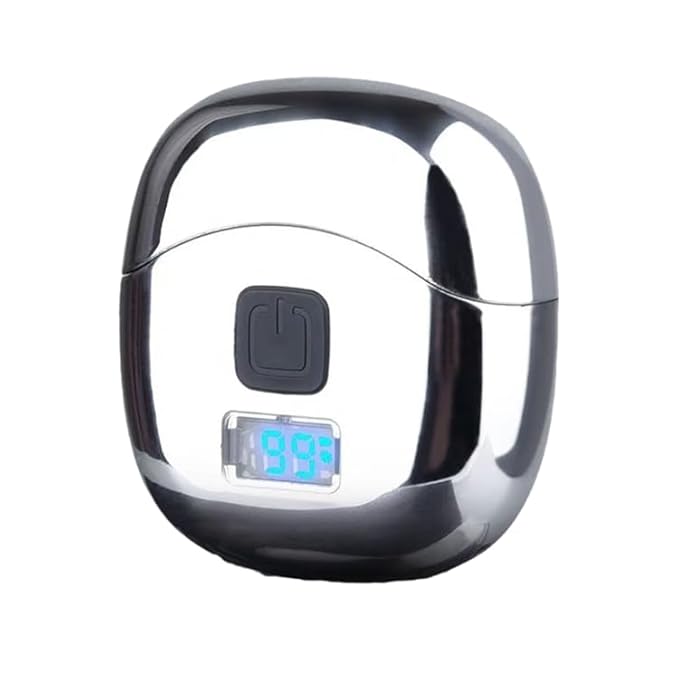 Electric Shaver for Men Mini, Portable Electric Razor with LED Display, Detachable Washable Head, Type-C Charging, Double Foil Rotary Shaver for Face