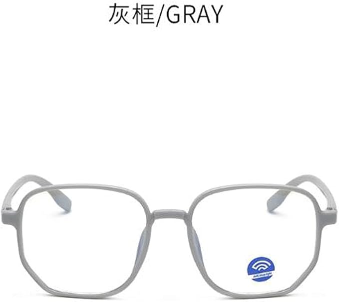 Anti-Blu-ray mobile phone glasses for men and women with irregular polygonal plain face no degree glasses frame