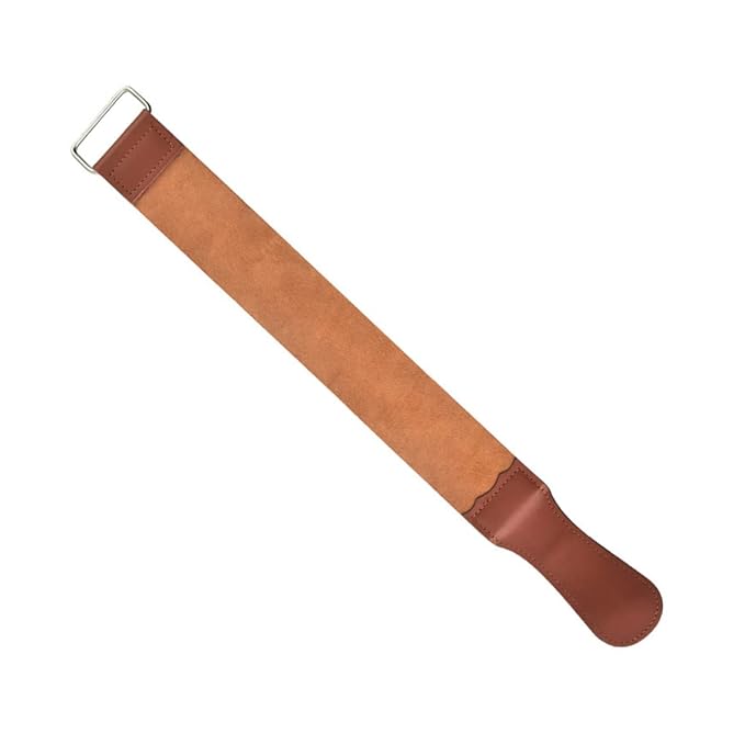 Double-Sided Razor Sharpening Strop Tool for Home Use Practical Barber Strop Clips Simple Razor Sharpener Cloth for Hair Removal