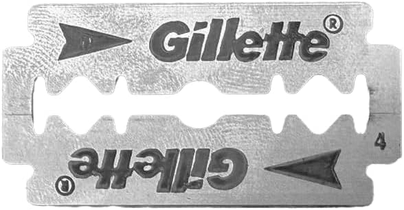 Gillette Double Edge Platinum Safety Razor Blades for Men, Pack of 50 Stainless Steel Refill Blades