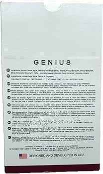 Genius for Men Eau De Parfum - High-End Fragrance with a Combination of Mandarin, Rosemary, Galbanum & Pine Needle - Fragrance That Will Get You Noticed - 100ml Bottle