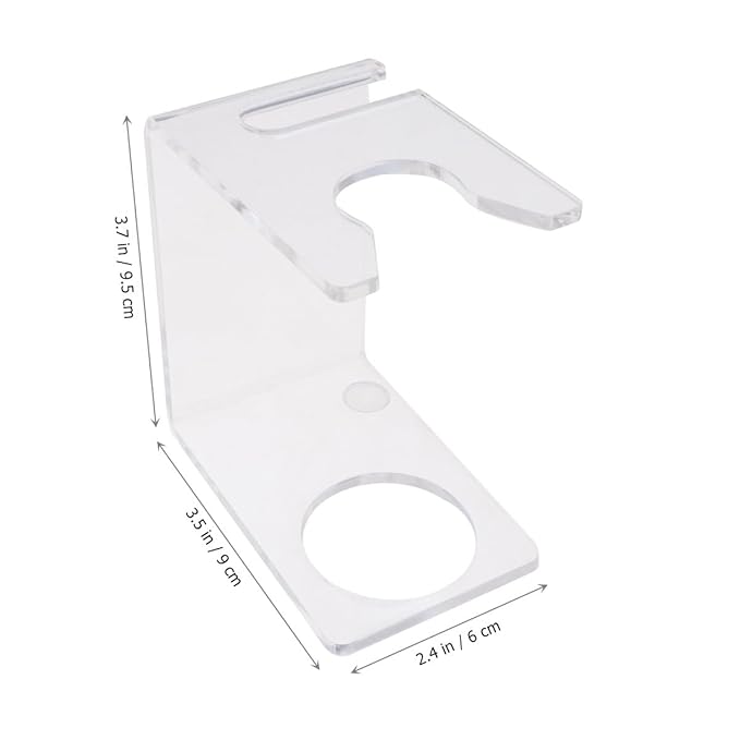 Healifty Shaving Brush Stand - Razor Holder for Shower Elegant Organizer for Men S Grooming Compact Size 3.93X3.34X2.36 Inches