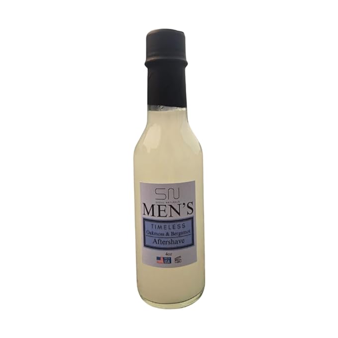 Seoul Naturals Men's Timeless Oakmoss & Bergamot Aftershave, alcohol free, k beauty, 4 oz