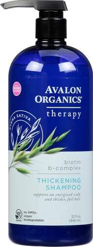 Avalon Organics Therapy Biotin B-Complex Thickening Shampoo,32 oz,(Pack of 2)