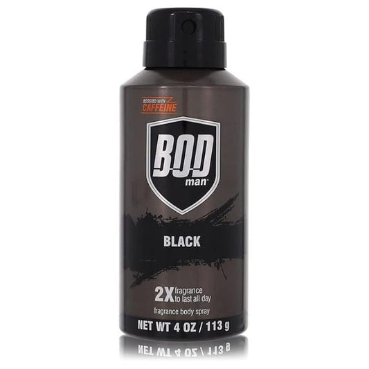 Bod Man Black Cologne By Parfums De Coeur Body Spray 4 oz