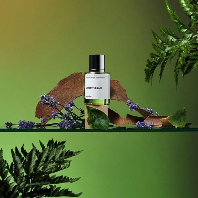 Dossier - Aromatic Sage 1.7 Fl oz (50ml) - Eau de Parfum - Inspired by Valentin's Born in Roma U.omo - Perfume Luxury - Pure Infused - Paraben Free - Vegan - For Men
