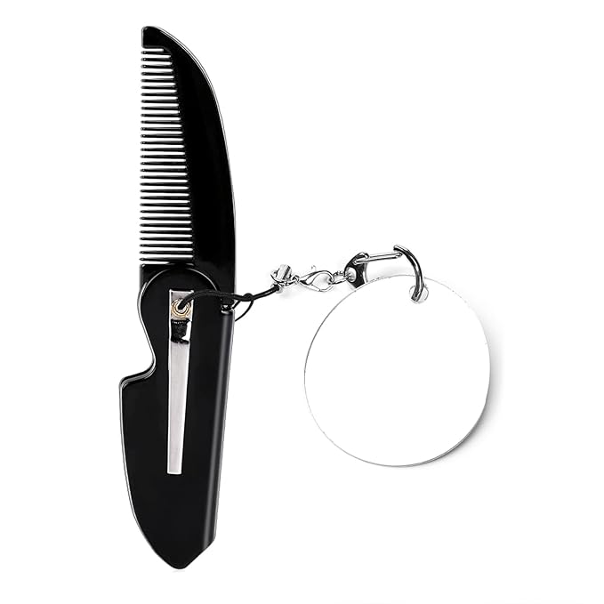 Folding Beard Comb With Mustache Comb Smooth Hair Comb Mens Gift Small Pocket Comb For Men Pocket Comb For Men