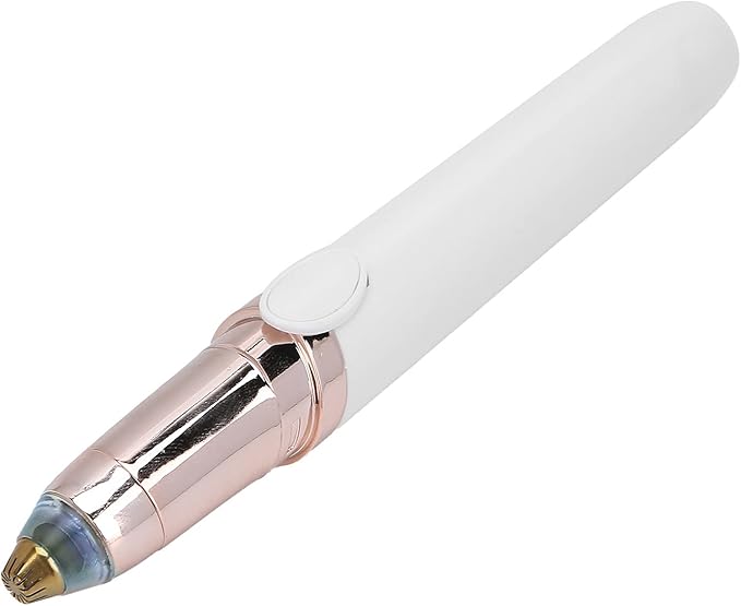 Horoper Eyebrow Facial Trimmer, Painless USB Eyebrow Trimmer Women Electric Face Eyebrow Hair Removal Machine, for Face Lip Chin (White)