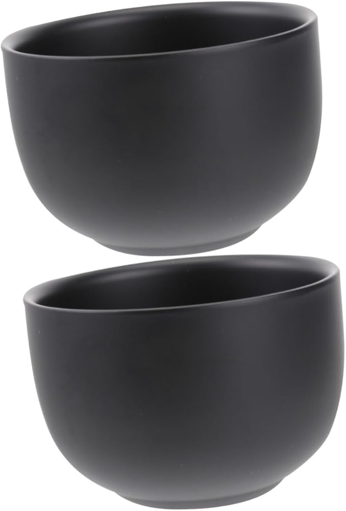 FRCOLOR 2pcs Double Layer Shaving Bowl Stainless Steel Men's Shaving Soap Bowl for Sensitive