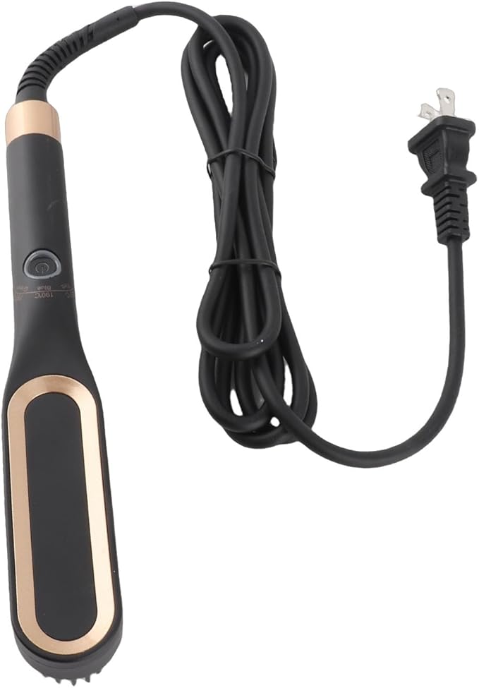 Beard Straightener, Heated Hair Straightening Brush with with 3 Adjustable Temps, Electric Beard Straightening Comb, Beard Comb, Multifunctional Beard Straightener Brush Unique Gifts for Men Women