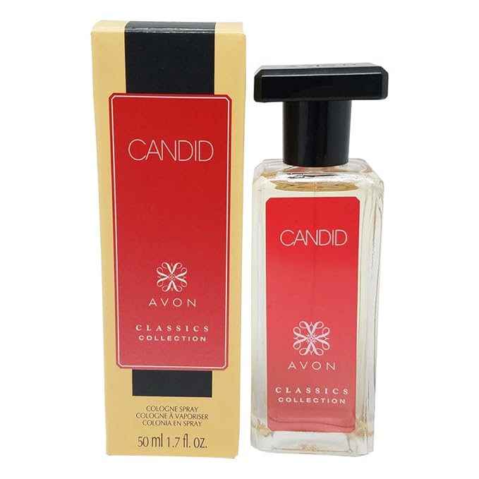AVON Candid Cologne Spray Classics Collection, Amber Floral Fragrance for Him with Apricot, Bergamot, Tuberose & Patchouli, Long Lasting Designer Travel Size Cologne for Men, 1.7 oz