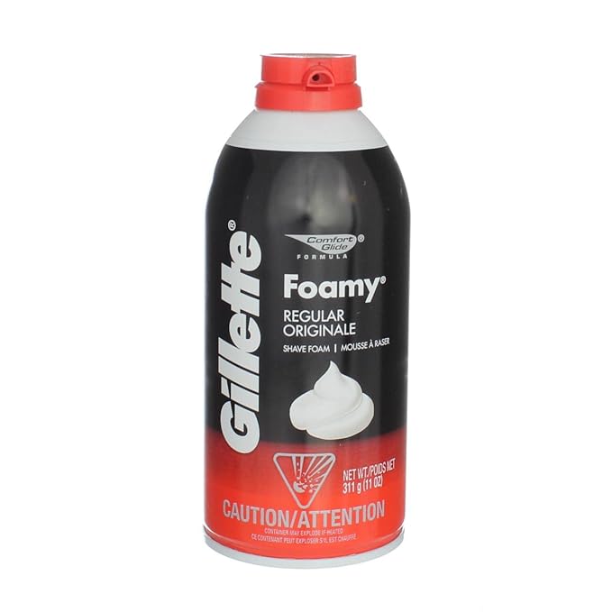 Gillette Foamy Shaving Cream, Regular - 11 oz - 2 pk