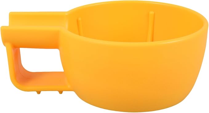 NOLITOY Shaving Soap Bowl for Men Small Plastic Shave Bowl Wide Mouth Thickened Anti-fall Design Decorative Yellow Shaving Cream Cup and Barber Use