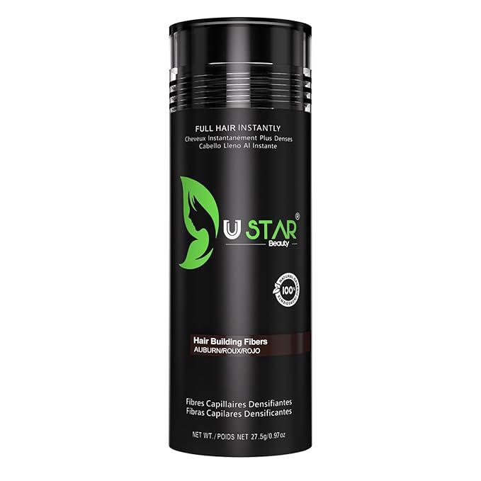 Ustar Hair buliding Fibers Auburn Quality Matches 27.5 grams 0.97oz