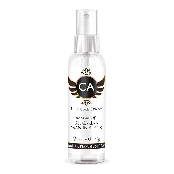 CA Perfume Eco Refill Impression of Belgarian Man In Black Amber Floral Long Lasting Fragrance Eau De Parfum 2 Fl Oz 60ml
