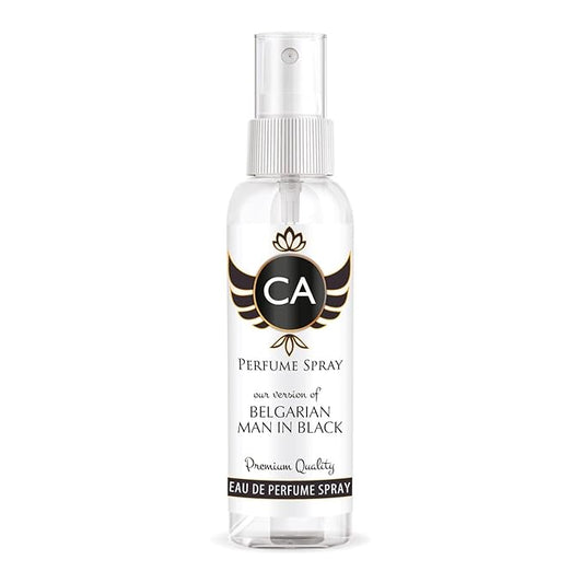 CA Perfume Eco Refill Impression of Belgarian Man In Black Amber Floral Long Lasting Fragrance Eau De Parfum 2 Fl Oz 60ml