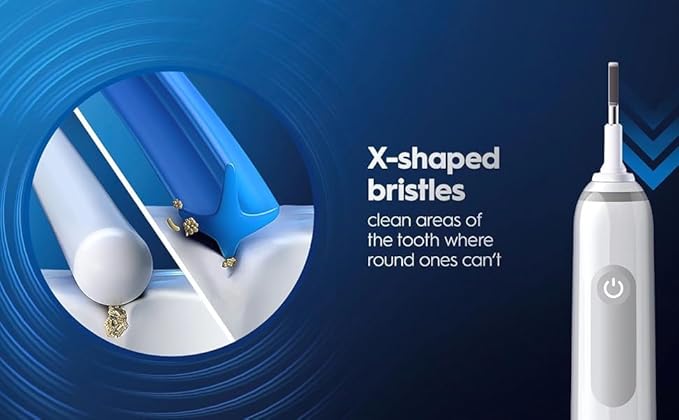 Oral B Cross Action Electric Toothbrush Replacement Brush Heads Refill, 4Count