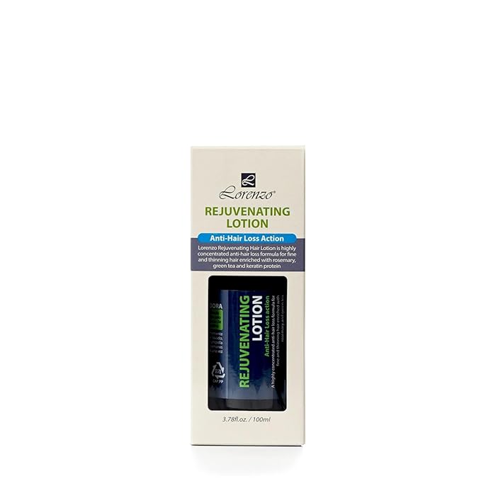 L Lorenzo Rejuvenating Lotion 3.78 fl.oz/100ml | Anti-Hair Loss Action | Rosemary & Green Tea and Keratin Protein