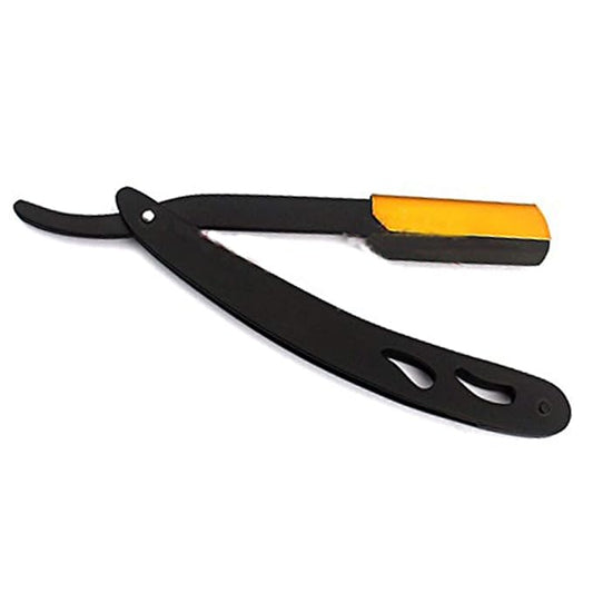 STRAIGHT RAZOR - SHAVING KIT 100 SHARP RAZOR BLADES SINGLE FOR STRAIGHT EDGE RAZOR THAT BREAK IN 2 FROM 50 DOUBLE EDGE BLADES (100 SINGLE EDGE BLADES + STRAIGHT RAZOR)