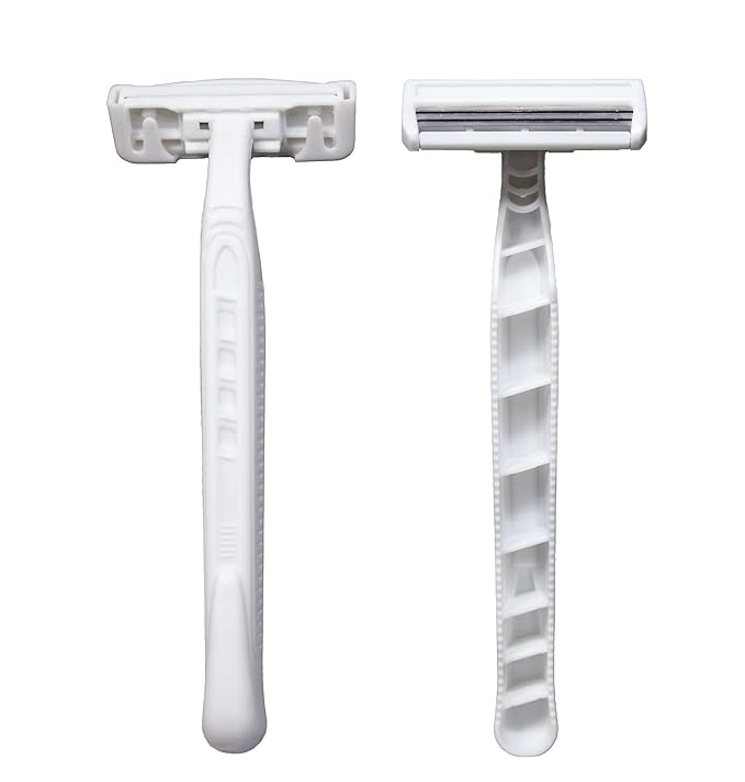 Hair Removal Crazors 3 Blades – Disposable Razors for Men/Women's Grooming – Single-Use Body & Face Shaver – Raw-Material Earth+Skin Loving Travel-Size Toiletries – 8-Pack by MyFriendly
