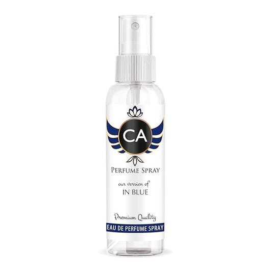 CA Perfume Eco Refill Impression of In Blue for Men Woody Spicy Long Lasting Fragrance Eau De Parfum 2 Fl Oz 60ml