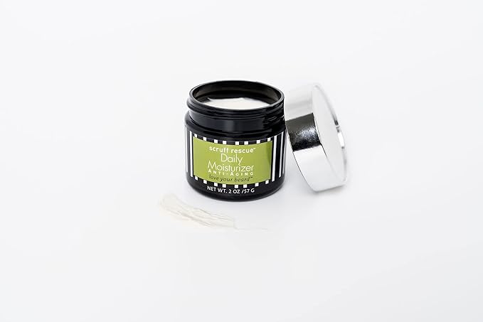 SCRUFF RESCUE Daily Moisturizer, Face Cream for Men, Designed to Soak In & Feed Your Face Organic Rosehip Seed Retinoic Acid for Anti-Aging and Anti Wrinkle Results. Natural Woodsy-Citrus Aroma, 2 oz