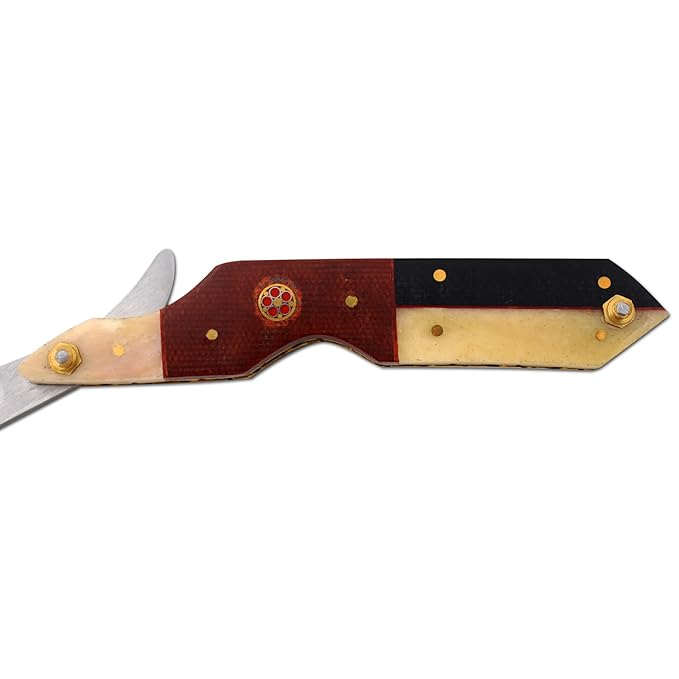 Straight Razor | Straight Edge-Razor Red Wood & Bone Handle- Sharp | High Hardness Stainless Steel Cutthroat Straight Edge Blade | Barber Razor (216)