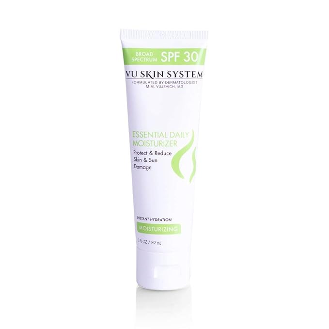Essential Daily Moisturizer with SPF 30 – Doctor Formulated Facial Moisturizer with Cucumber and Grape Seed Extracts Hydrates and Protects Skin (3 oz)
