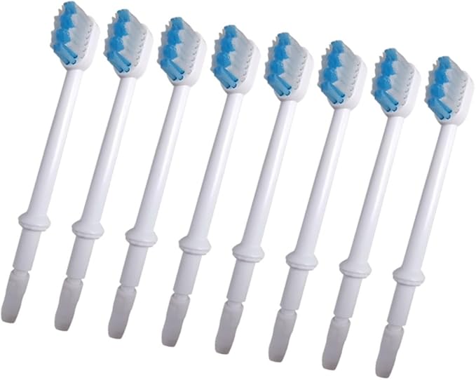 Generic 8pcs Brush Heads for Water Toothpick Sprinkler Head Replacement Brush Heads Brush Heads for Accessories White