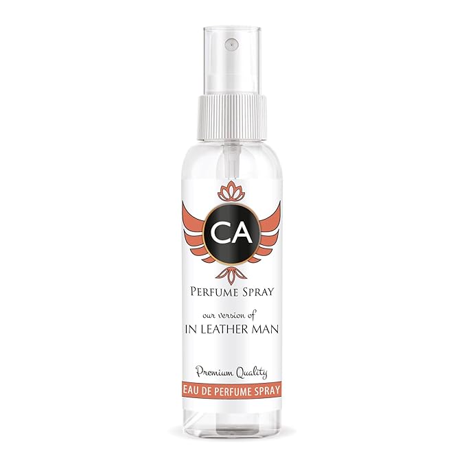 CA Perfume Eco Refill Impression of In Leather Man Aromatic Fruity Long Lasting Fragrance Eau De Parfum 2 Fl Oz 60ml
