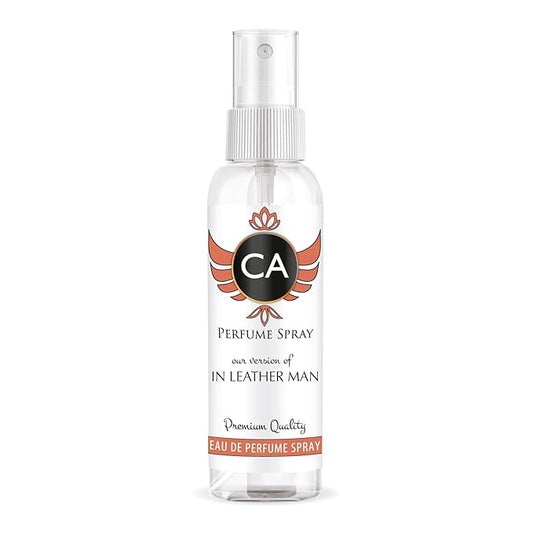 CA Perfume Eco Refill Impression of In Leather Man Aromatic Fruity Long Lasting Fragrance Eau De Parfum 2 Fl Oz 60ml
