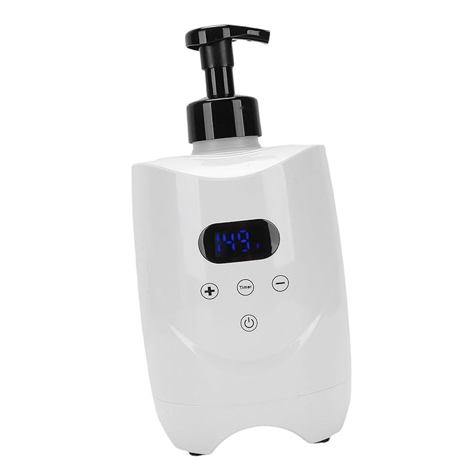 Hot Lather Machine Professional Shaving Foam Warmer Fast Even Heating Electric for Men Barbershops Salons ABS 500ml (US Plug 110V)